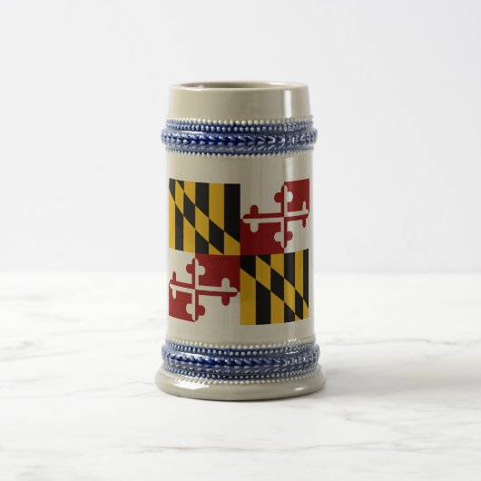 Maryland-Flagge Bierglas (Mittel)