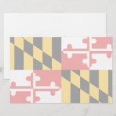 Maryland-Flagge Briefpapier (Vorne/Hinten)