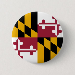 Maryland-Flagge Button