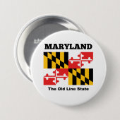 Maryland-Flagge Button (Vorne & Hinten)
