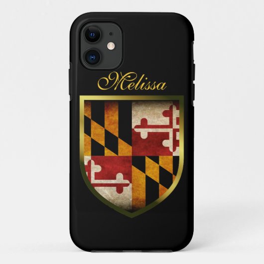 Maryland-Flagge Case-Mate iPhone Hülle (Rückseite)
