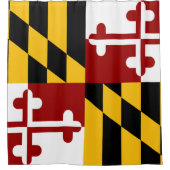 Maryland-Flagge Duschvorhang (Vorderseite)