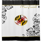Maryland-Flagge Duschvorhang (Vorderseite)