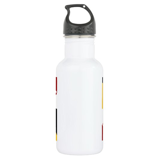 Maryland-Flagge Edelstahlflasche (Rückseite)