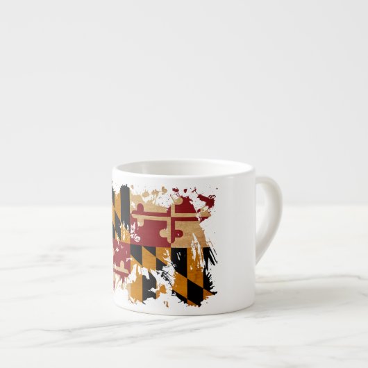 Maryland-Flagge Espressotasse (Vorderseite Rechts)