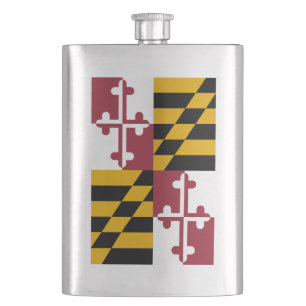 Maryland-Flagge Flachmann