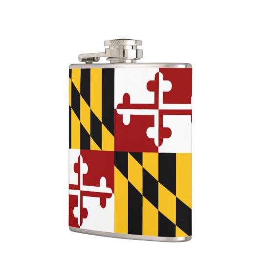 Maryland-Flagge Flachmann (Links)