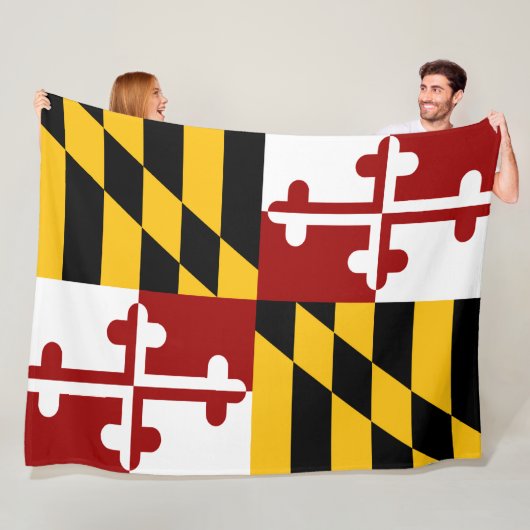 Maryland-Flagge Fleecedecke (Beispiel)