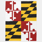 Maryland-Flagge Fleecedecke (Vorderseite)