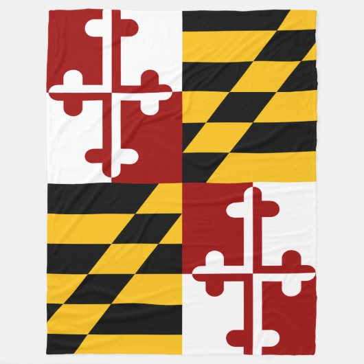 Maryland-Flagge Fleecedecke (Vorderseite)