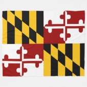 Maryland-Flagge Fleecedecke (Vorderseite (Horizontal))