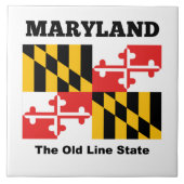 Maryland-Flagge Fliese (Vorderseite)