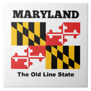 Maryland-Flagge Fliese