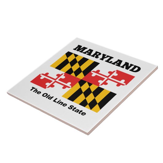 Maryland-Flagge Fliese (Seite)
