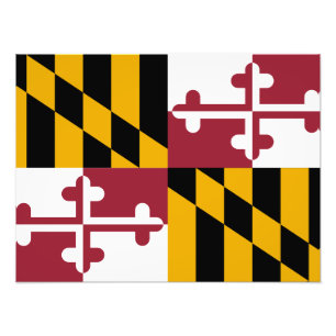 Maryland-Flagge Fotodruck