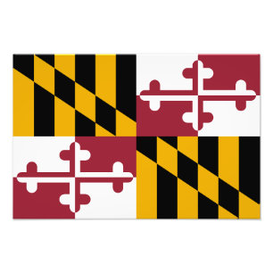 Maryland-Flagge Fotodruck