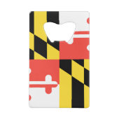 MARYLAND-Flagge Geldkarten Flaschenöffner (Rückseite)