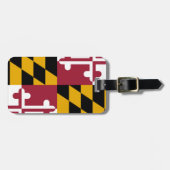Maryland-Flagge Gepäckanhänger (Vorderseite horizontal)