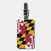 Maryland-Flagge Gepäckanhänger (Vorderseite vertikal)