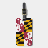 Maryland-Flagge Gepäckanhänger (Vorderseite vertikal)