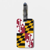 Maryland-Flagge Gepäckanhänger (Rückseite vertikal)