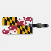 Maryland-Flagge Gepäckanhänger (Rückseite horizontal)