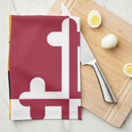 Maryland-Flagge Geschirrtuch (Viertel Falte)