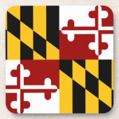 Maryland-Flagge Getränkeuntersetzer (Vorderseite)
