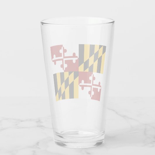 Maryland-Flagge Glas (Rückseite)