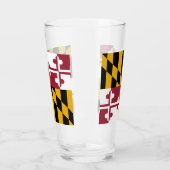 Maryland-Flagge Glas (Links)