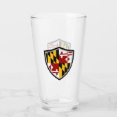 Maryland-Flagge Glas (Rückseite)