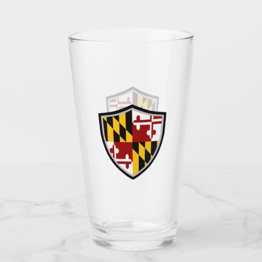 Maryland-Flagge Glas (Rückseite)