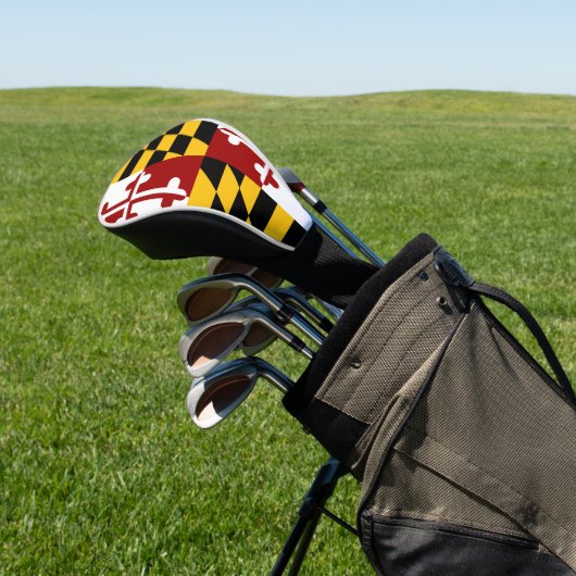 Maryland-Flagge Golf Headcover (In SItu)
