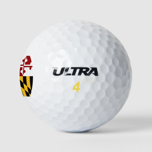 Maryland-Flagge Golfball (Logo)