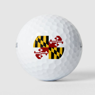 Maryland-Flagge Golfball