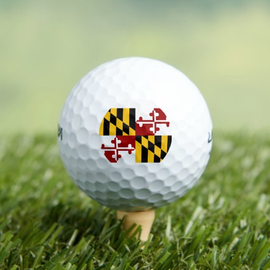 Maryland-Flagge Golfball (Insitu T-Shirt)