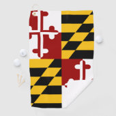 Maryland-Flagge Golfhandtuch (Insitu)