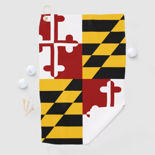 Maryland-Flagge Golfhandtuch (Insitu)
