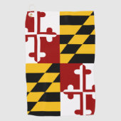 Maryland-Flagge Golfhandtuch (Vorderseite)