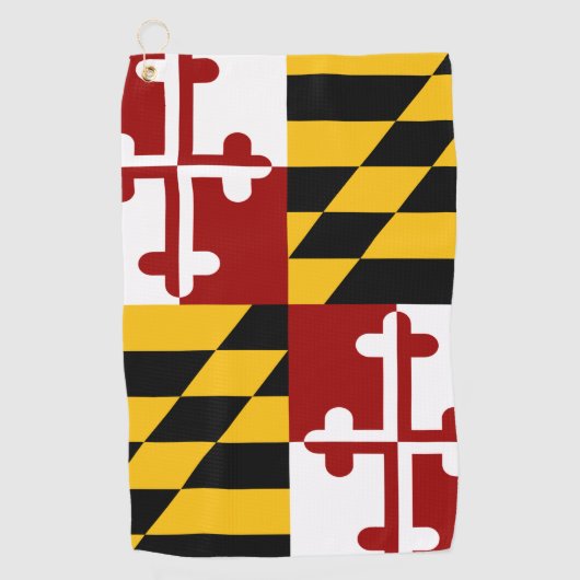 Maryland-Flagge Golfhandtuch (Vorderseite)