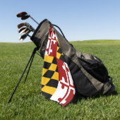 Maryland-Flagge Golfhandtuch (Gras)