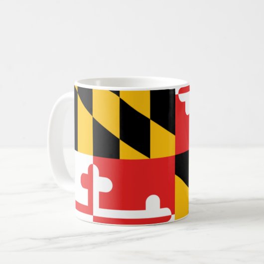 Maryland-Flagge Kaffeetasse (Vorderseite Links)