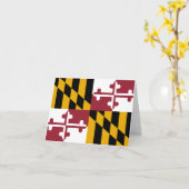 Maryland-Flagge Karte (Gelbe Blume)