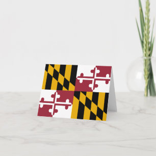 Maryland-Flagge Karte
