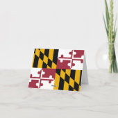 Maryland-Flagge Karte (Rückseite)