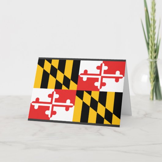 Maryland-Flagge Karte (Vorderseite)