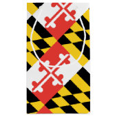 Maryland-Flagge Kleine Geschenktüte (Rückseite)