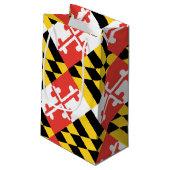 Maryland-Flagge Kleine Geschenktüte (Rückseite Schrägansicht)