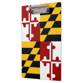 Maryland-Flagge Klemmbrett (Links)