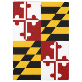 Maryland-Flagge Klemmbrett (Rückseite)